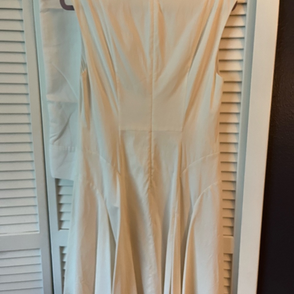 Elegant Rebecca Taylor Cream Sleeveless Dress